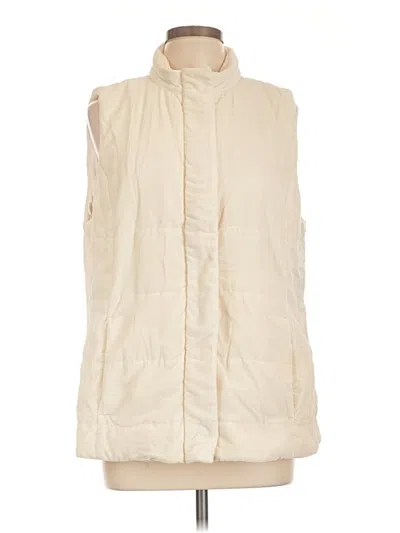 Pre-owned Jjill Vest In Ivory
