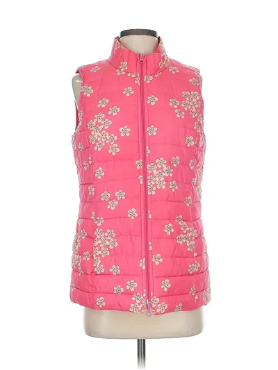 Pre-owned Jjill Vest In Pink