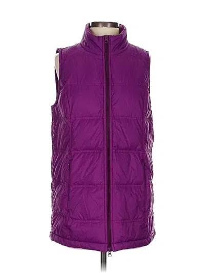 Pre-owned Jjill Vest In Purple