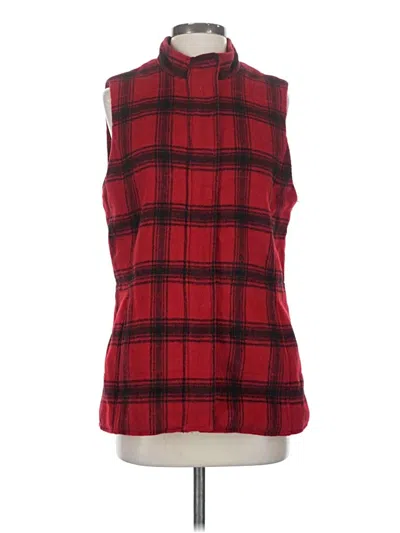 Pre-owned Jjill Vest In Red