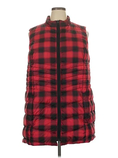 Pre-owned Jjill Vest In Red