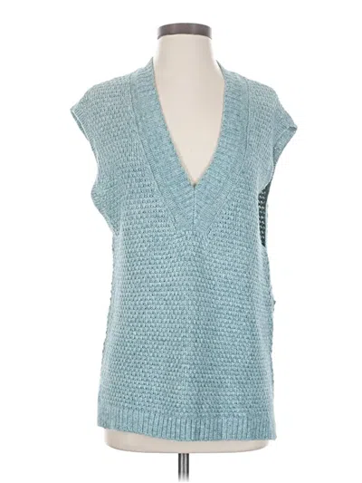 Pre-owned Jjill Vest In Teal