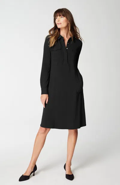 Jjill J.jill Wearever A-line Shirtdress In Black