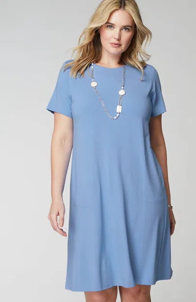 Jjill J.jill Wearever A-line T-shirt Dress In Blue
