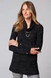 Jjill J.jill Wearever Cowl-neck A-line Tunic In Black Multi