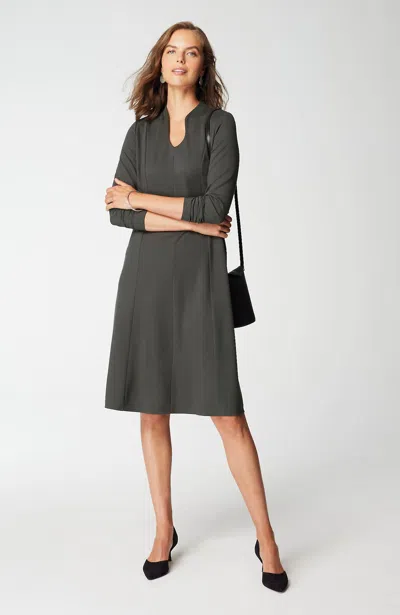 Jjill J.jill Wearever Double-face Jersey Dress In Grey Lead