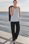 Jjill J.jill Wearever Smooth-fit Classic Slim-leg Pants In Black