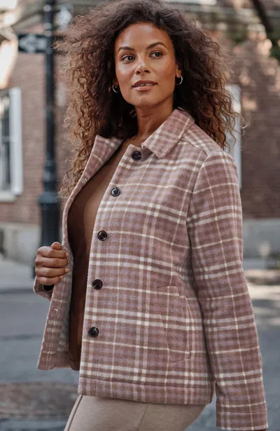 JJILL J.JILL WEAREVER DOUBLE-FACE PLAID JACKET