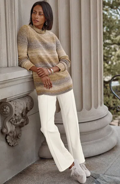Jjill J.jill Wearever Funnel-neck Sweater In Soft Toffee Multi