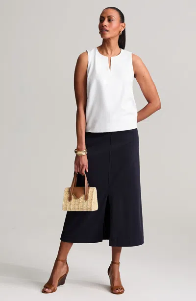Jjill Wearever Knit Jean Skirt In Blue