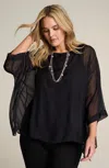 Jjill J.jill Wearever Layered Top In Black
