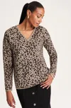 Jjill J.jill Wearever Leopard-jacquard Sweater