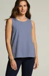 Jjill J.jill Wearever Ottoman A-line Tank In Soft Harbor Speckle