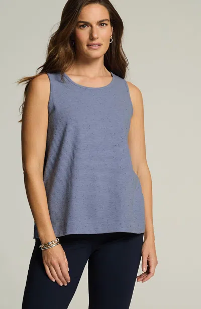 Jjill J.jill Wearever Ottoman A-line Tank In Soft Harbor Speckle
