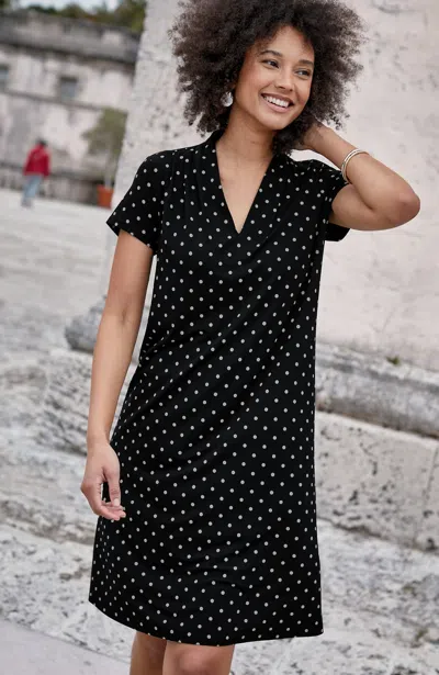 Jjill J.jill Wearever Pleated A-line Dress In Black