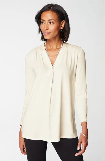 Jjill J.jill Wearever Pleated Top In Cream