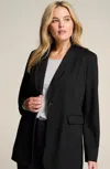 Jjill J.jill Wearever Polished Knit Blazer In Black