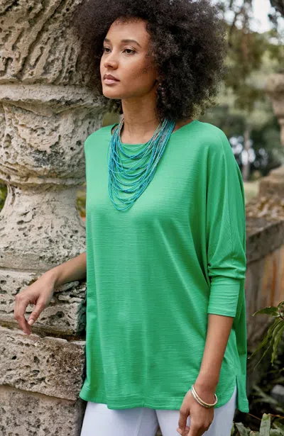 Jjill J.jill Wearever Slub-knit High-low Hem Top