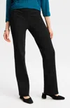 Jjill J.jill Wearever Smooth-fit Boot-cut Knit Jeans In Black