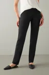 Jjill J.jill Wearever Smooth-fit Classic Slim-leg Pants In Black