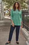 Jjill J.jill Wearever Smooth-fit Classic Slim-leg Pants In Navy Blue