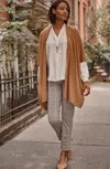 Jjill J.jill Wearever Smooth-fit Jacquard Slim-leg Pants In Barley Multi