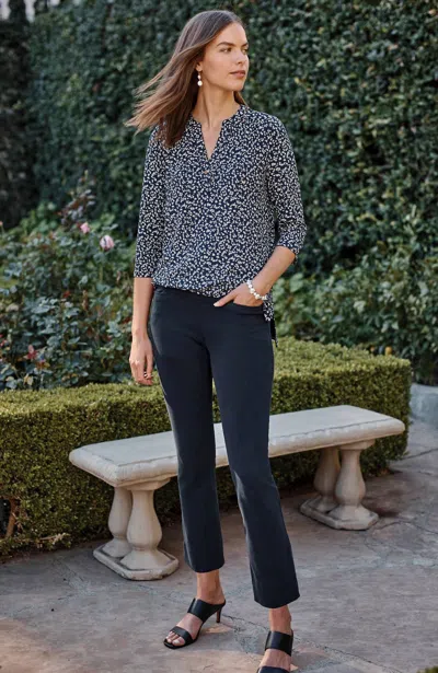 Jjill J.jill Wearever Smooth-fit Knit Jeans In Navy Blue