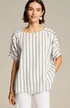 Jjill J.jill Wearever Stitched-stripes Popover