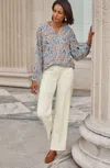 Jjill J.jill Wearever Straight-leg Trousers In Cream
