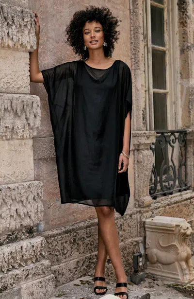 Jjill Wearever Woven & Knit Two-piece Set In Black