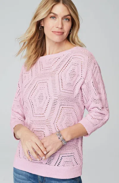 Jjill J.jill Windsor Sweater In Misty Lilac