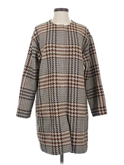 Pre-owned Jjill Wool Coat In Gray