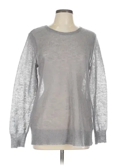 Pre-owned Jjill Wool Pullover Sweater In Gray