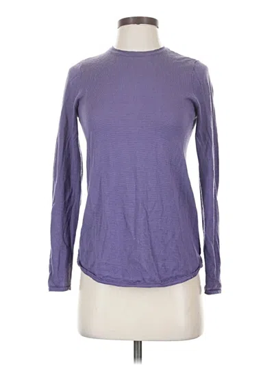 Pre-owned Jjill Wool Pullover Sweater In Purple