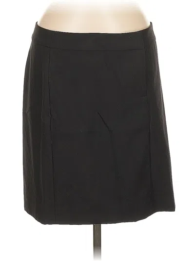 Pre-owned Jjill Wool Skirt In Black