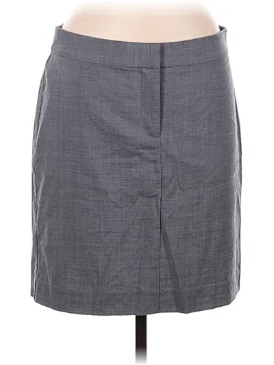 Pre-owned Jjill Wool Skirt In Gray