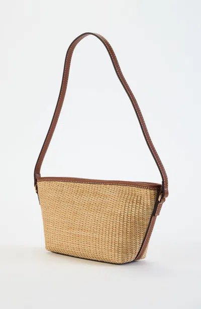 Jjill Woven Shoulder Bag In Brown
