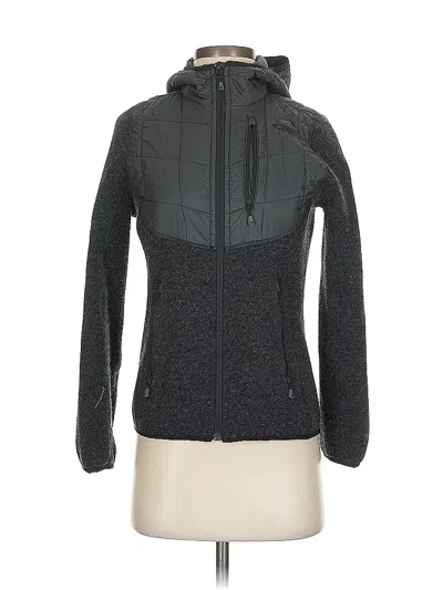 Pre-owned Jjill Zip Up Hoodie In Gray