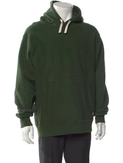 Pre-owned Jjjjound Crew Neck Long Sleeve Hoodie In Green