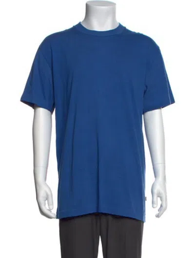 Pre-owned Jjjjound Crew Neck Short Sleeve T-shirt In Blue