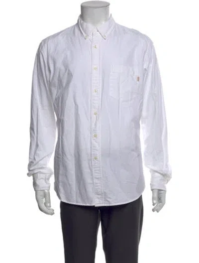 Pre-owned Jjjjound Long Sleeve Shirt In White