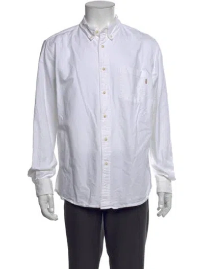 Pre-owned Jjjjound Long Sleeve Western Shirt In White
