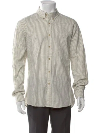 Pre-owned Jjjjound Striped Long Sleeve Shirt In Multi