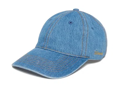 Pre-owned Jjjjound X Levi's Denim Cap In Medium Wash