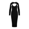 Jjonathan Simkhai X Wolford Contoured Ribs Dress In Black
