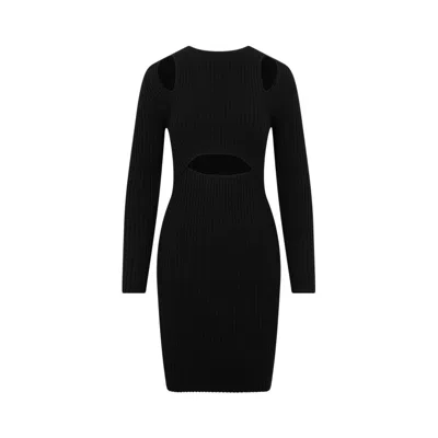 Jjonathan Simkhai X Wolford Contoured Ribs Dress In Black