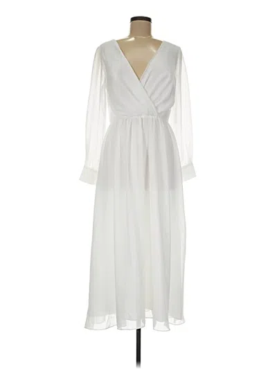 Pre-owned Jj's House Casual Dress In White
