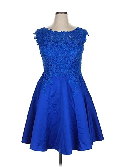 Pre-owned Jj's House Cocktail Dress In Blue