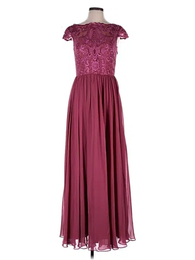 Pre-owned Jj's House Cocktail Dress In Burgundy