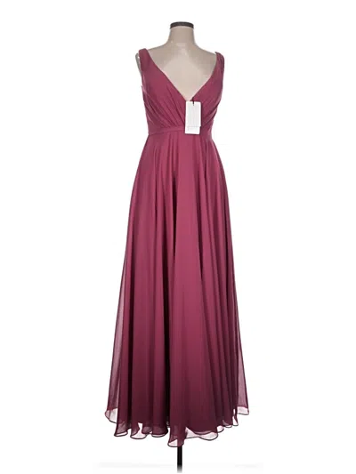 Pre-owned Jj's House Cocktail Dress In Burgundy